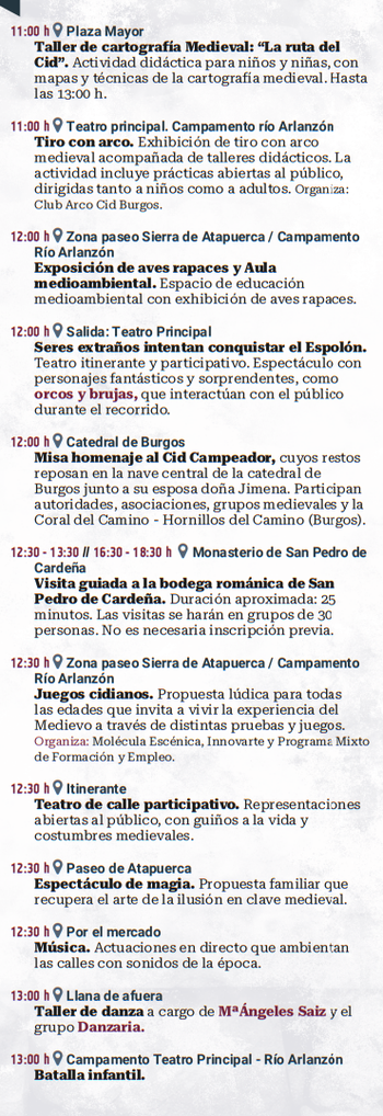 programa cuando es que dia donde horarios