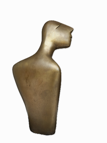 Niemand singt / Engel der Geschichte / Bronzefassung nach einer 2019 entstandenen Skulptur / Ex. 3/5 / 36 cm / 2024 / Foto HF