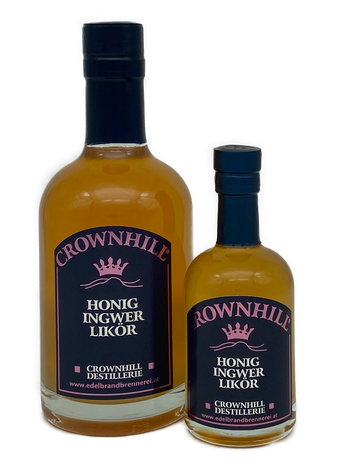 Likör  Crownhill Destillerie Waldhonig Ingwer Honig