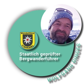 Bergwanderführer Wolfgang Dinges bei ALPENÜBERQUERUNG E5 - VON TAL ZU TAL von Oberstdorf nach Meran – Ein unvergleichliches Abenteuer durch die Alpen mit AMICAL ALPIN