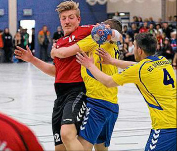 Erik Merkel setzte diesem Handball-Krimi, mit seinem Tor zum 24:23, die Krone auf...