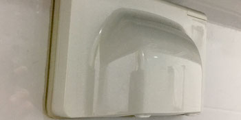 Covered panel outlets