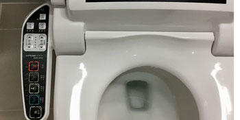 High tech electronic toilet