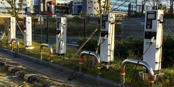 Electric car charging stations 