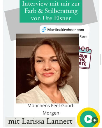 Hören Sie, wie ich arbeite und was mir für meine Kund:innen bei einer Farb- und Stilberatung am Herzen liegt