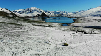 Rückfahrt auf der Ruta 43 von der Laguna Varvarca nach Las Ovejas