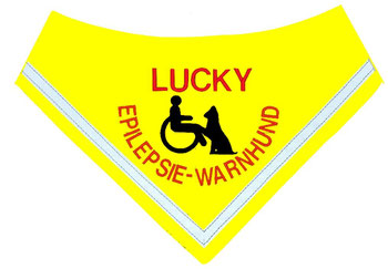 Halstuch für Epilepsiewarnhunde, Epilesie, Warnhund, Halstuch, Hundehalstuch, Hund, 