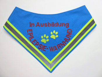 Halstuch für Epilepsiewarnhund,In Ausbildung, AZUBI, Epilesie, Warnhund, Halstuch, Hundehalstuch, Hund