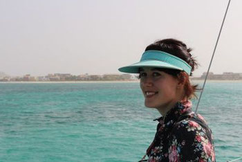 Mia on a lookout for whales!