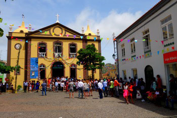 Celebration in front of the Cathedral at Nossa Sra do Rosário
