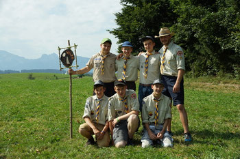Pfadfinderteam der Jungs - regionales Sommercamp 2015