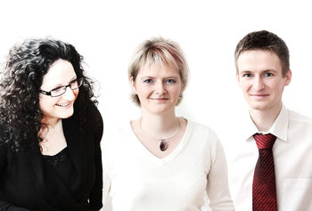 Ulrike Exner, Geschäftsführerin; Dr. Katrin Burk, Geschäftsführerin; Egbert Exner, Projektmanagement