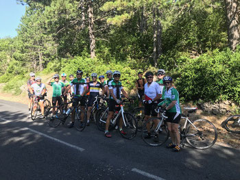 Au sommet du Col du Vent cet été