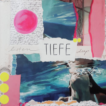 TIEFE Mixed Media Collage by Melinda Fleshman