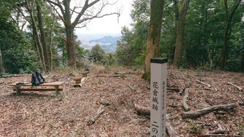 眺望はほとんどないが、志太平野を見下ろす山城に絶好の場所であった