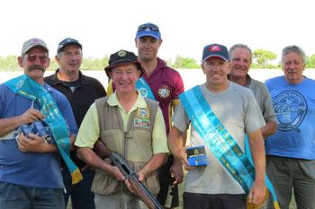 L - R: Back - Peter Finn, Alan Kidd, Mark Rosenboom, Peter Roper, Garry Martin. Front - Brian Reid, Richard Sammon.