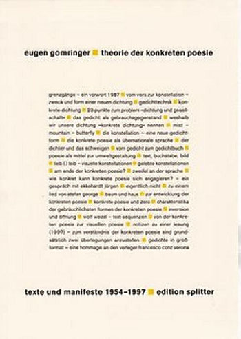 theorie der konkreten poesie • gesamtwerk • band II eugen gomringer