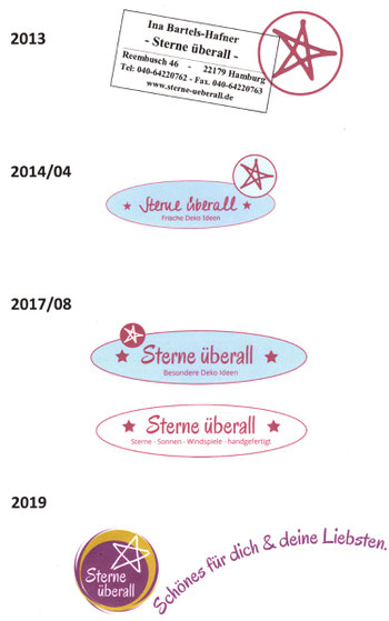 Die verschiedenen Logos von - Sterne überall -