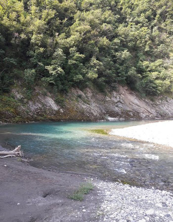 The colors of Trebbia River