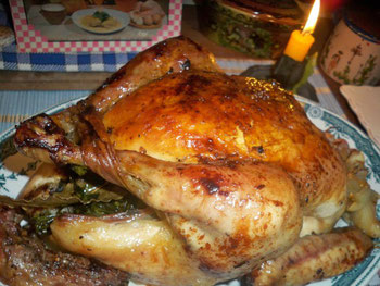 Poulet fermier rôti au four - Gourmandises TV