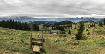 Aussicht kurz nach dem Start am Spitzsteinhaus