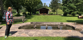 Kneippbecken im Kurpark Hammer
