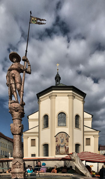 Lindlbrunnen am Stadtplatz Traunstein