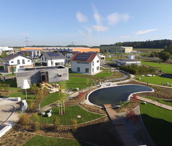 Die FertighausWelt Günzburg wird am 8. Oktober 2016 eröffnet. Foto: BDF