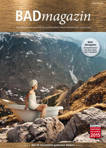 Das neue BADmagazin, kostenlos als Beilage der aktuellen BAUIDEE. Foto: SHK