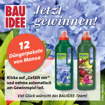 Klicken Sie beim Gewinnspiel-Post auf der BAUIDEE-Facebook-Seite einfach auf "Gefällt mir".