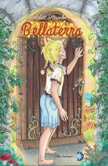 magisch, Tor, Mädchen, Natur, Glitzer #Illustration #TraditionelleKunst #Buntstiftillustration #Cover