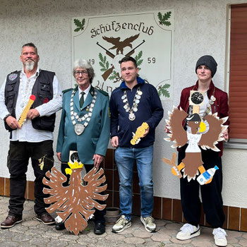 Foto der vier Würdenträger des SC Annerod 2025