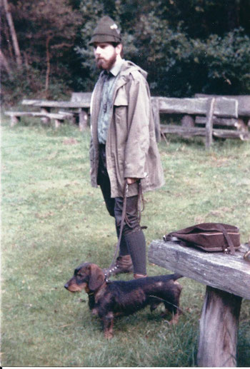 Ambo vom Kaufunger Wald auf der Schweißprüfung am 06. September 1987 1. Preis und Tagessieger, Foto: Ulf F. Baumann