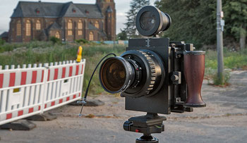 Meine Kameraausrüstung: WISTA 4x5 SP - Panzer unter den Laufbodenkameras für 4x5 inch. Foto: bonnescape.de