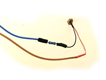 Soldered connection of a street lamp