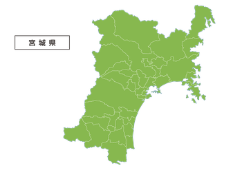 宮城県の図