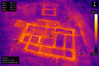 Drohnenbasierte Thermografie zur Erkundung archäologischer Fundstellen und verborgener Strukturen