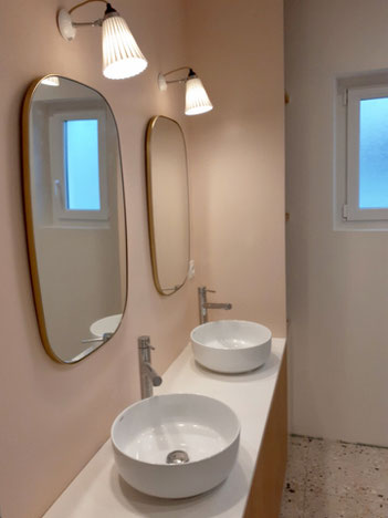quimper-concarneau-benodet-fouesnant-finistere-architecture intérieur-décoration-renovation-salle de bain-double vasque-baignoire