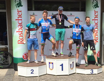 Podium beim Schottener Vulkan-Bike-Marathon