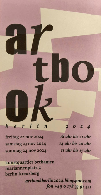Einladungkarte artbookBerlin 2024