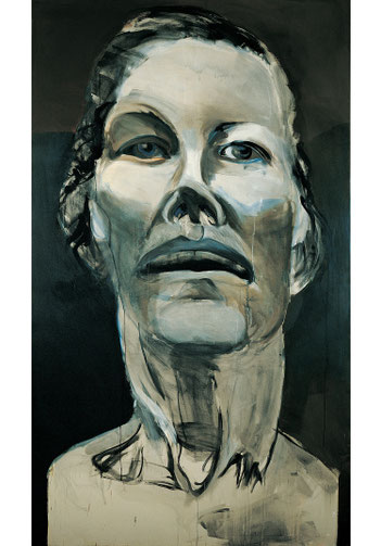 Alke Brinkmann, Tote Mutter, 290cm x 170cm, Acryl auf Nessel, 1994