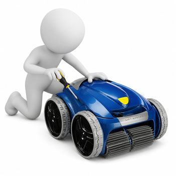 TwoHands Dienstleistungen Zodiac Poolroboter Reparatur Unterseite