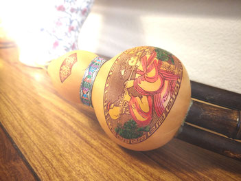 Artistically painted calabash