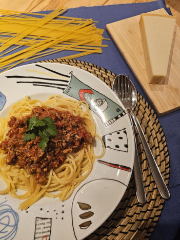 Einfaches Familienrezept für Spaghetti Bolognese 