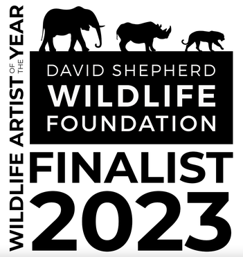 Atelier Capucine Minot Finalist concours art contemporain David Shepherd Wildlife Artist of the Year 2023 DSWF Red earth carte afrique