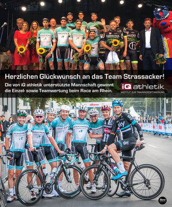 Das Radteam Strassacker beim Race am Rhein