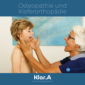 Osteopathie und Kieferorthopädie können sich sinnvoll ergänzen. Kinderosteopathie - Klar.A - Das Therapiezentrum in Duisburg & Moers