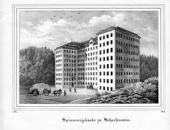 Spinnerei Scharfenstein (Lithographie)