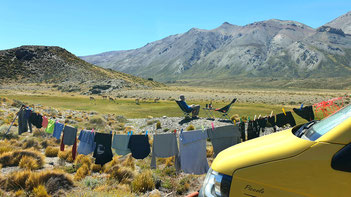 Waschtag im Perito Moreno Nationalpark