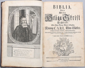 Gezelius Bible work 1724 bible title page